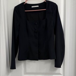 Abercrombie & Fitch Black Button Down Shirt